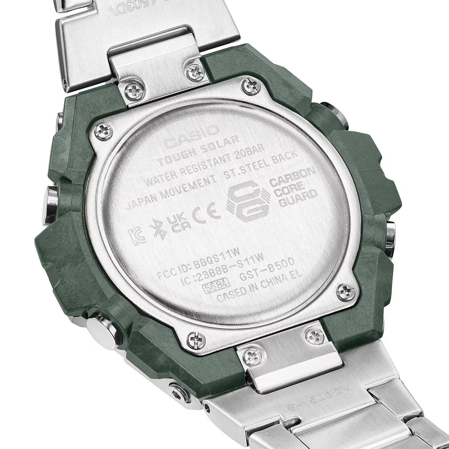 G-SHOCK G-STEEL MEN STAINLESS STEEL WATCH GST-B500AD-3ADR