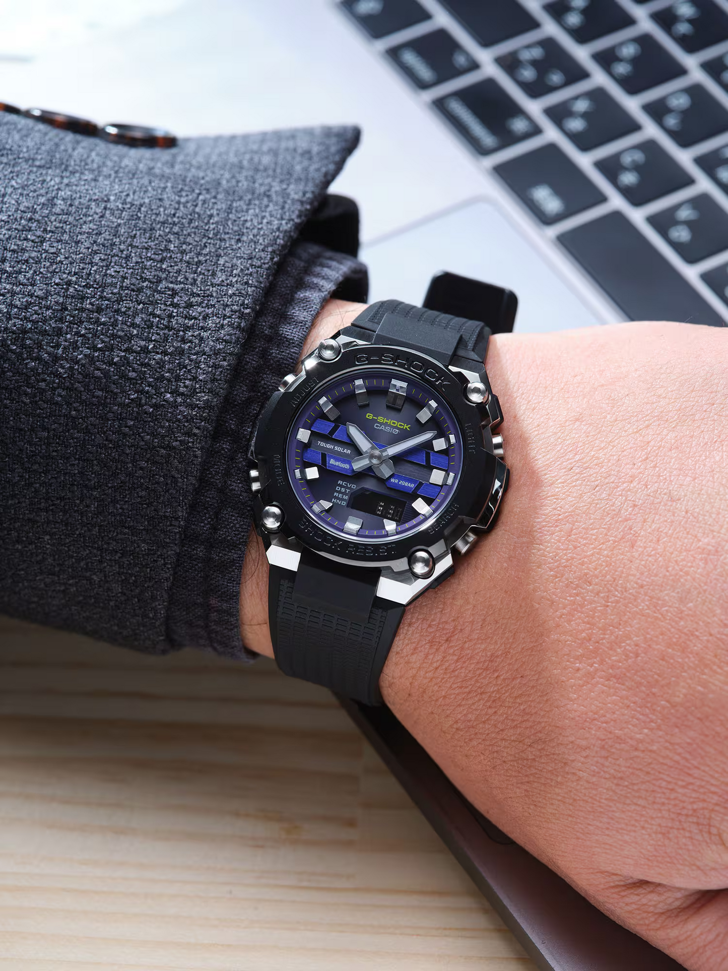 G-SHOCK G-STEEL STAINLESS STEEL WATCH GST-B600A-1A6DR