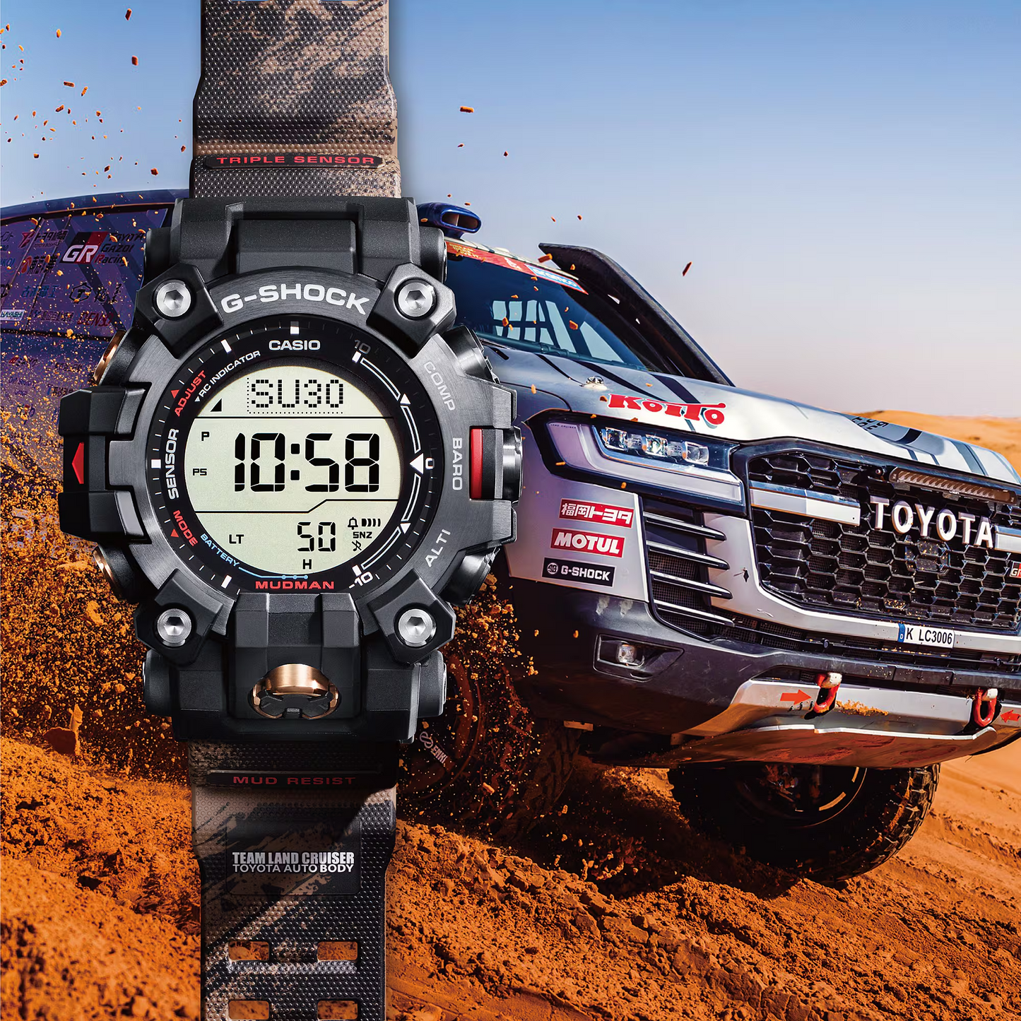 TEAM LAND CRUISER TOYOTA AUTO BODY COLLABORATION MODEL MASTER OF G - LAND MUDMAN GW-9500TLC-1DR