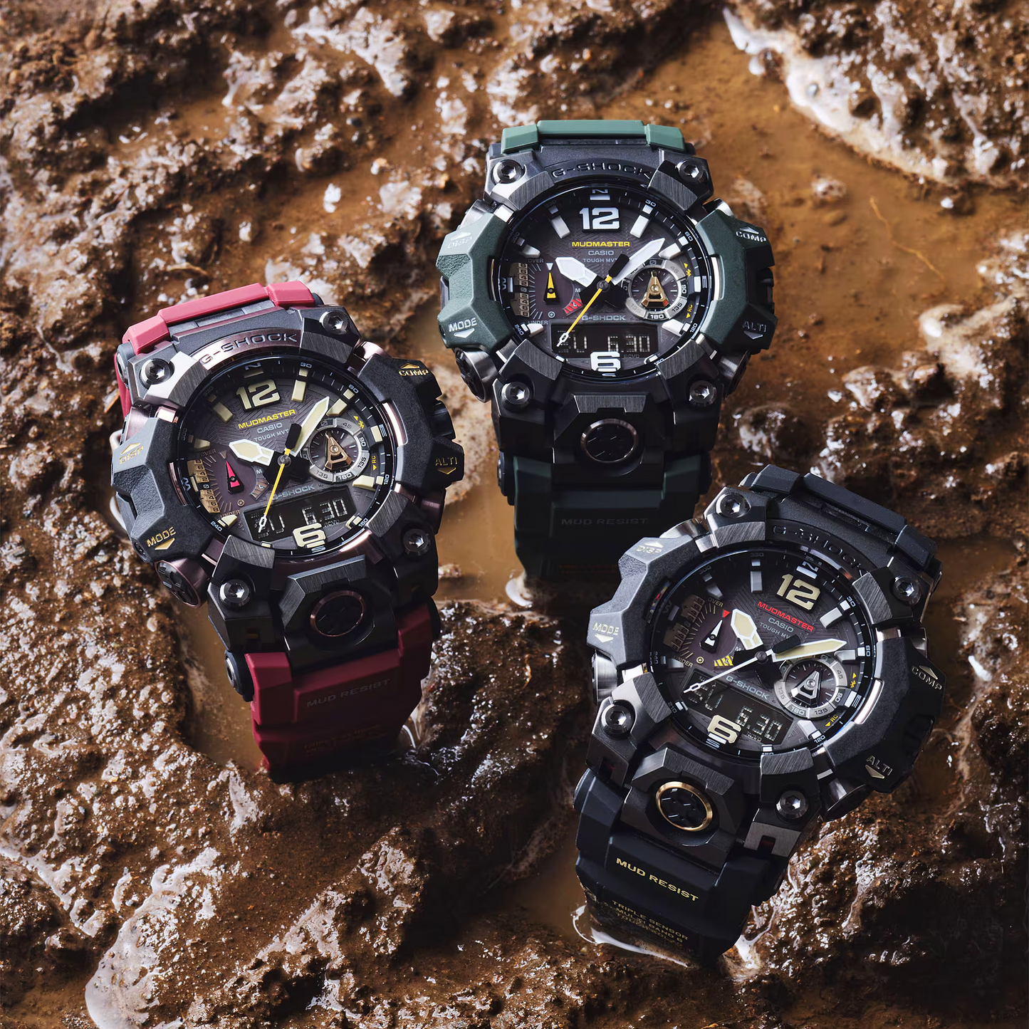 G-SHOCK MASTER Of G MUDMASTER Men Watch GWG-B1000-3ADR