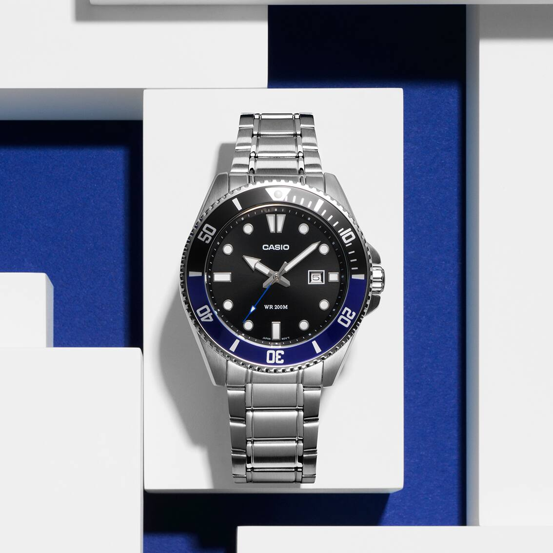CASIO ANALOG MENS WATCH MDV-107D-1A2VDF
