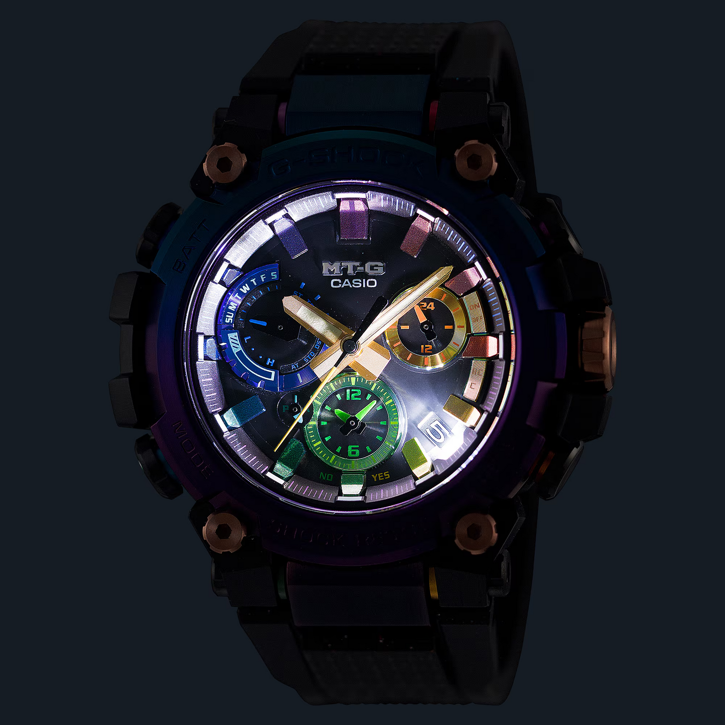 G-SHOCK LIMITED EDITION DIFFUSE NEBULA MULTI-COLORED MEN WATCH MTG-B3000DN-1ADR