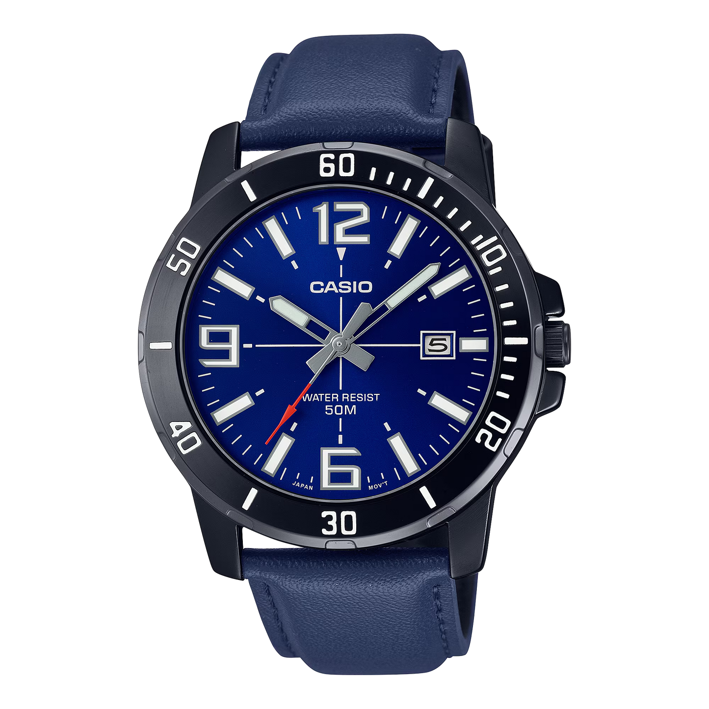 CASIO ANALOG MENS WATCH MTP-VD01BL-2BVUDF