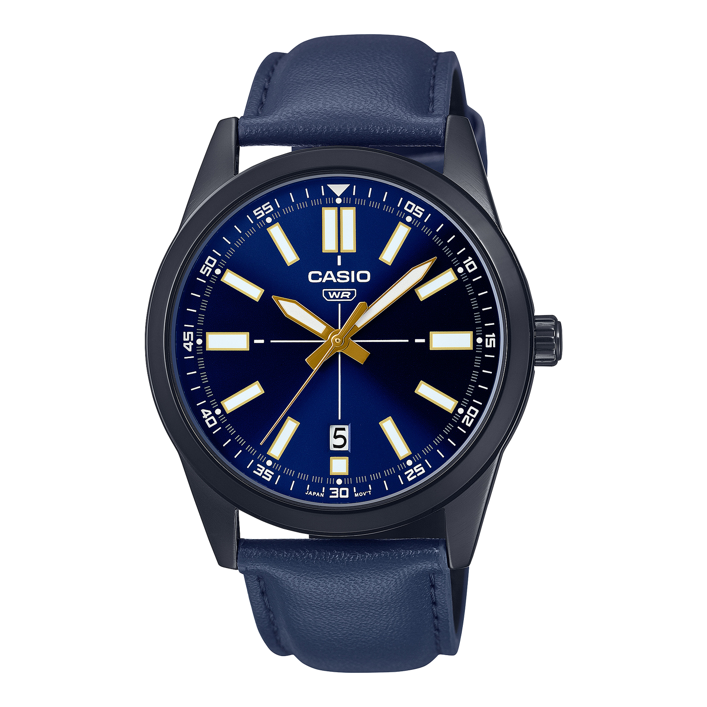 CASIO ANALOG MENS WATCH MTP-VD02BL-2EUDF