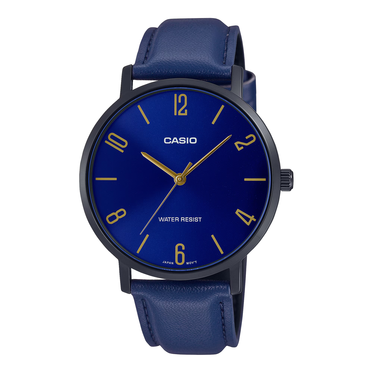 CASIO ANALOG MENS WATCH MTP-VT01BL-2BUDF