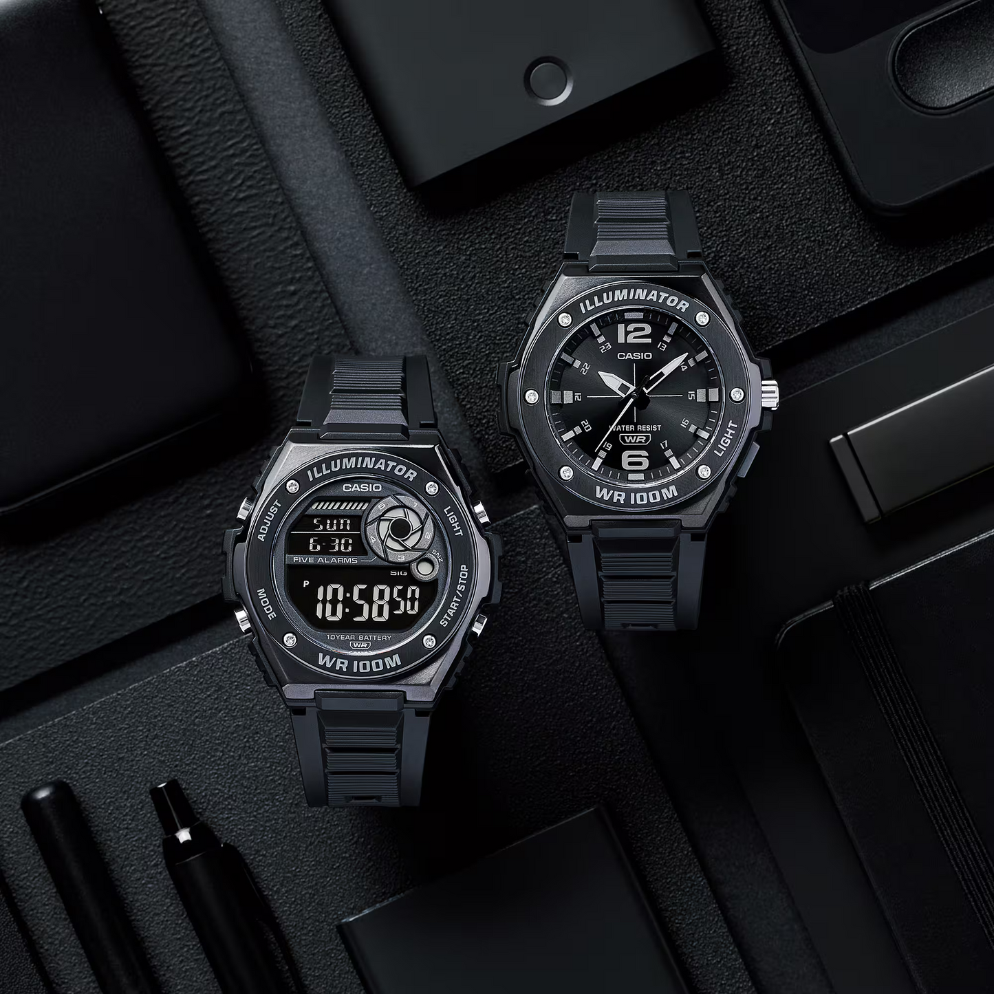 CASIO ANALOG MENS WATCH MWA-100HB-1AVDF