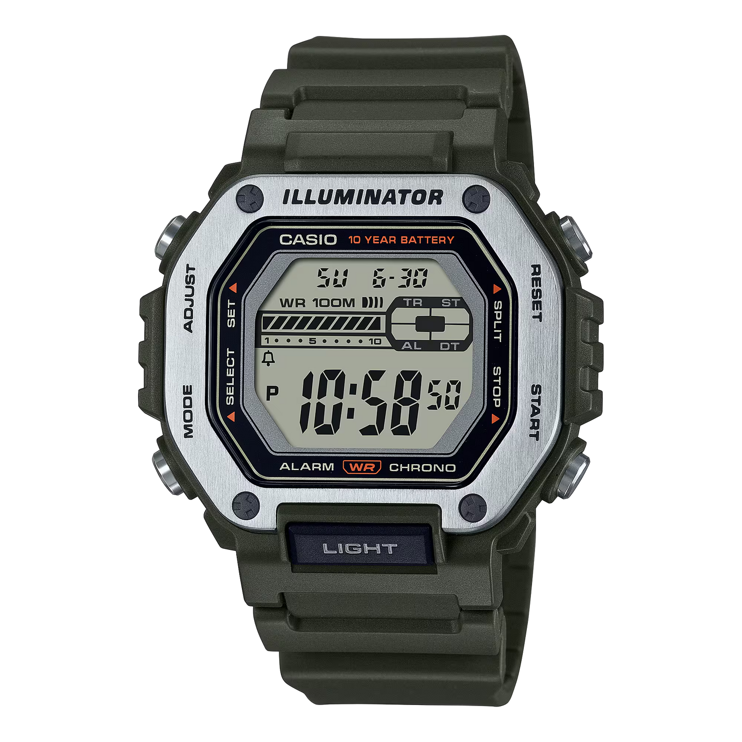 CASIO DIGITAL MENS WATCH MWD-110H-3AVDF