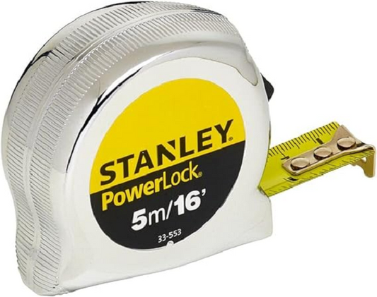 STANLEY POWER LOCK M.TAPE 5M/EX19MM METRIC-IMPERIAL