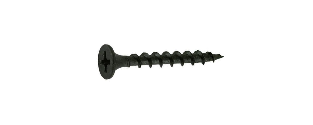 DRY WALL SCREWS COARSE THREAD BLACK PHOSPHATE- MADE IN TAIWAN #6x1-1/2 (3.5x38mm) (900pcs)