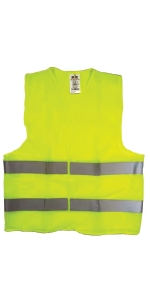 SV026-XL SAFETY JACKET GREEN WITH 2 REFLECTOR TAPES - XL