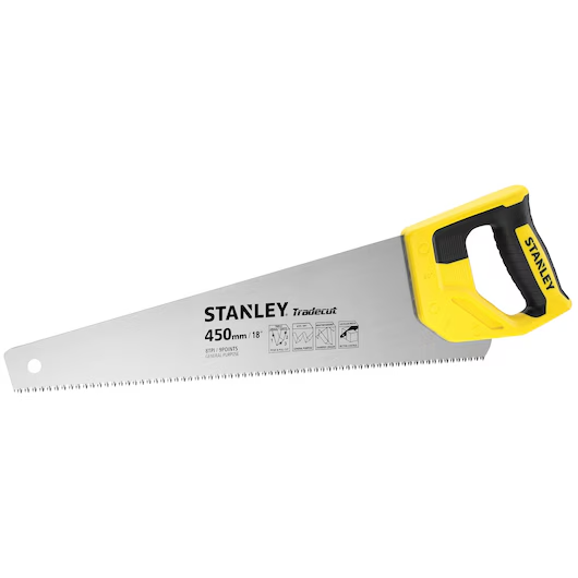 STANLEY 450MM - 8 TEETH/INCH BI-MATERIAL HAND SAW