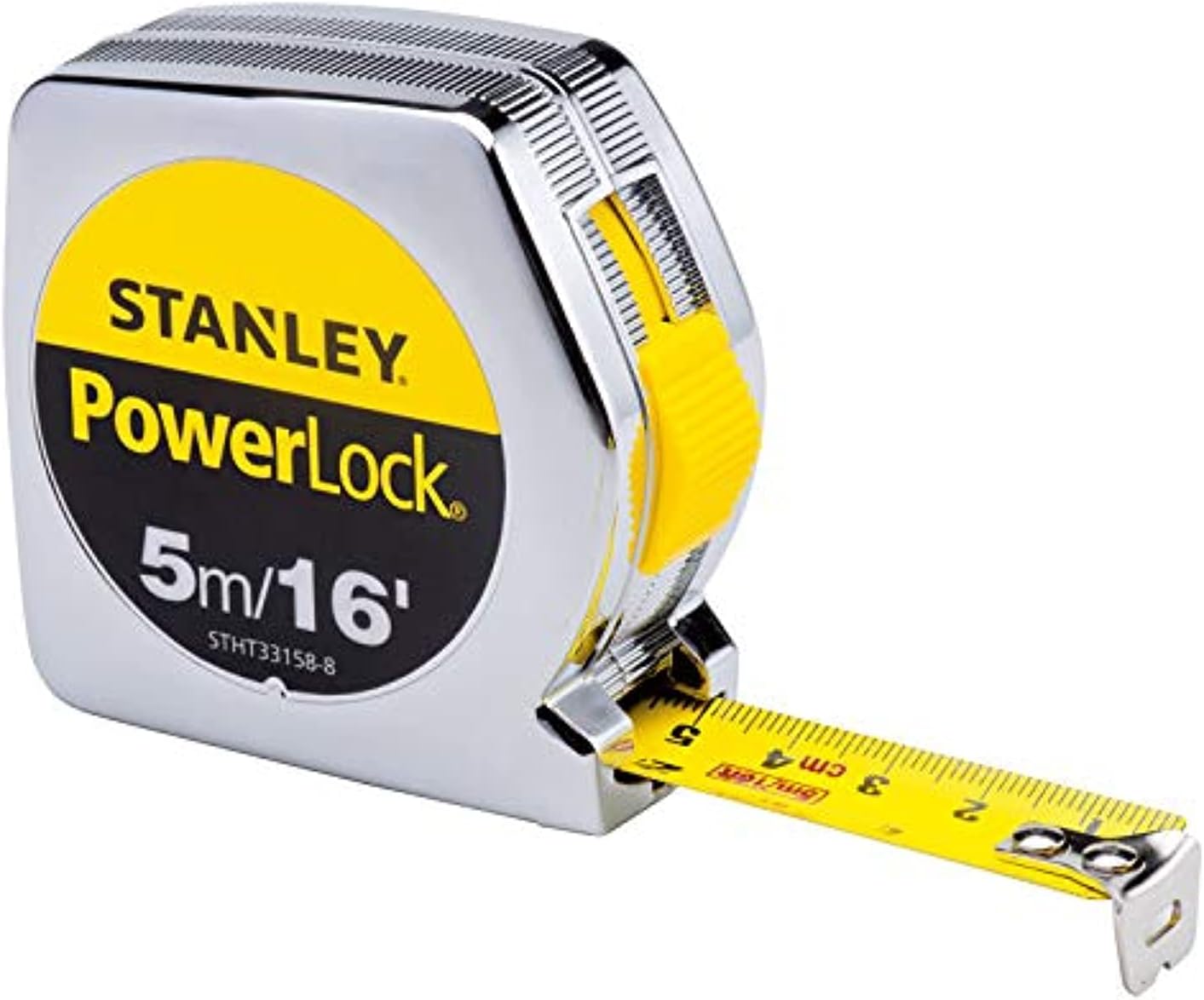 STANLEY POWER LOCK M.TAPE 5M/EX19MM METRIC-IMPERIAL