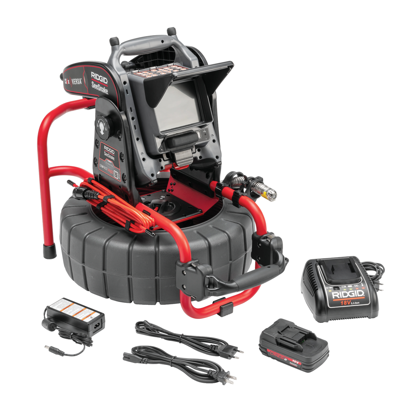 RIDGID SeeSnake® Compact M40 Reel with Self-Leveling Camera powered with TruSense®