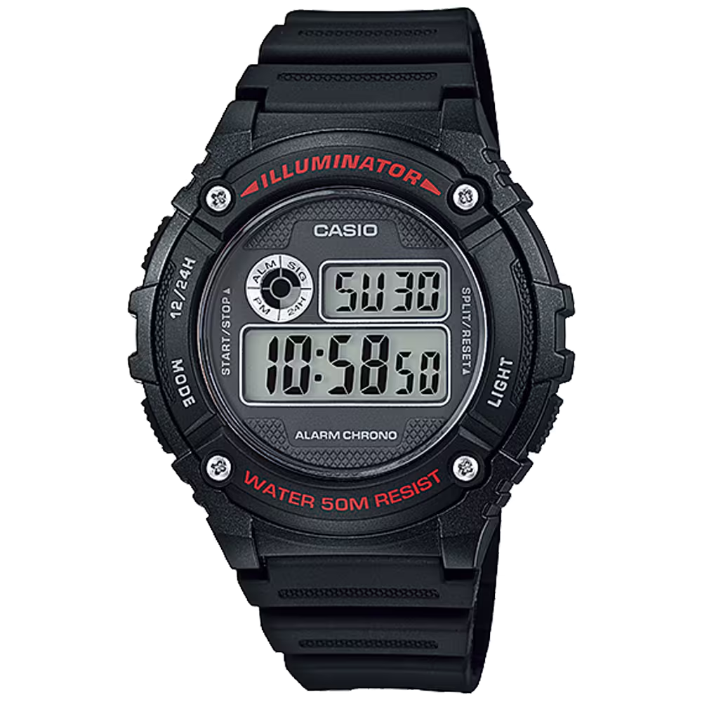CASIO DIGITAL MENS WATCH W-216H-1AVDF