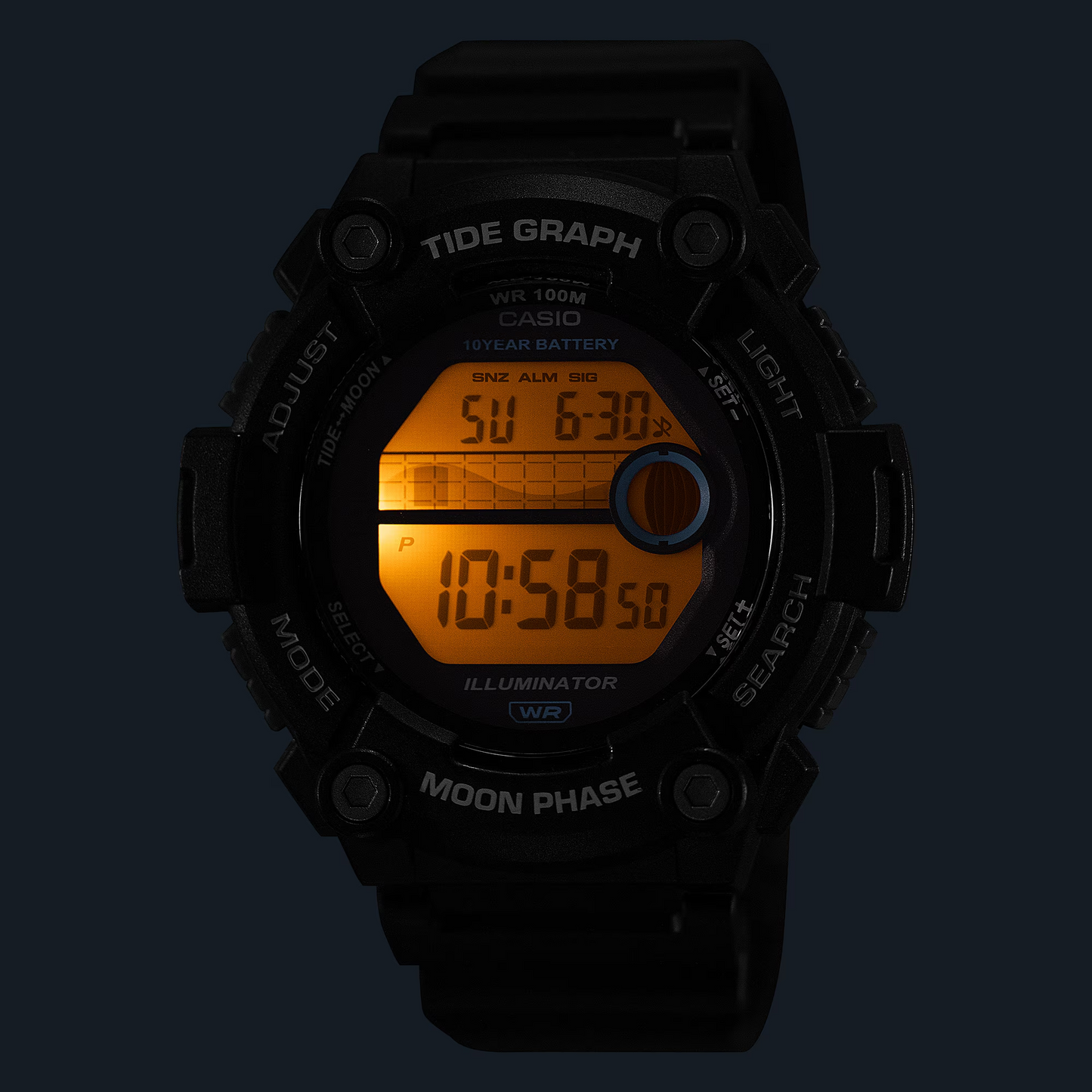 CASIO DIGITAL MENS WATCH WS-1300H-1AVDF