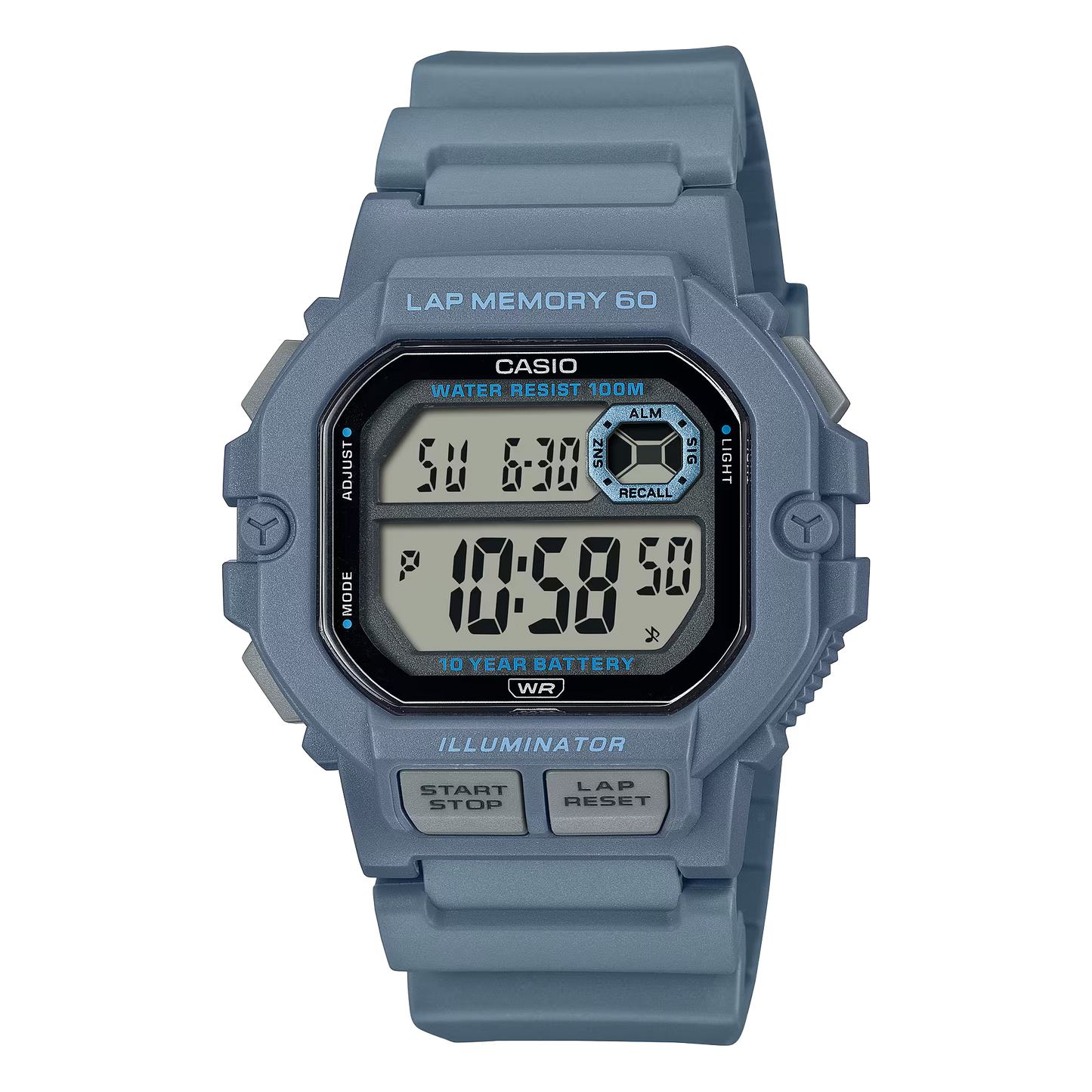 CASIO UNISEX DIGITAL WATCH WS-1400H-2AVDF