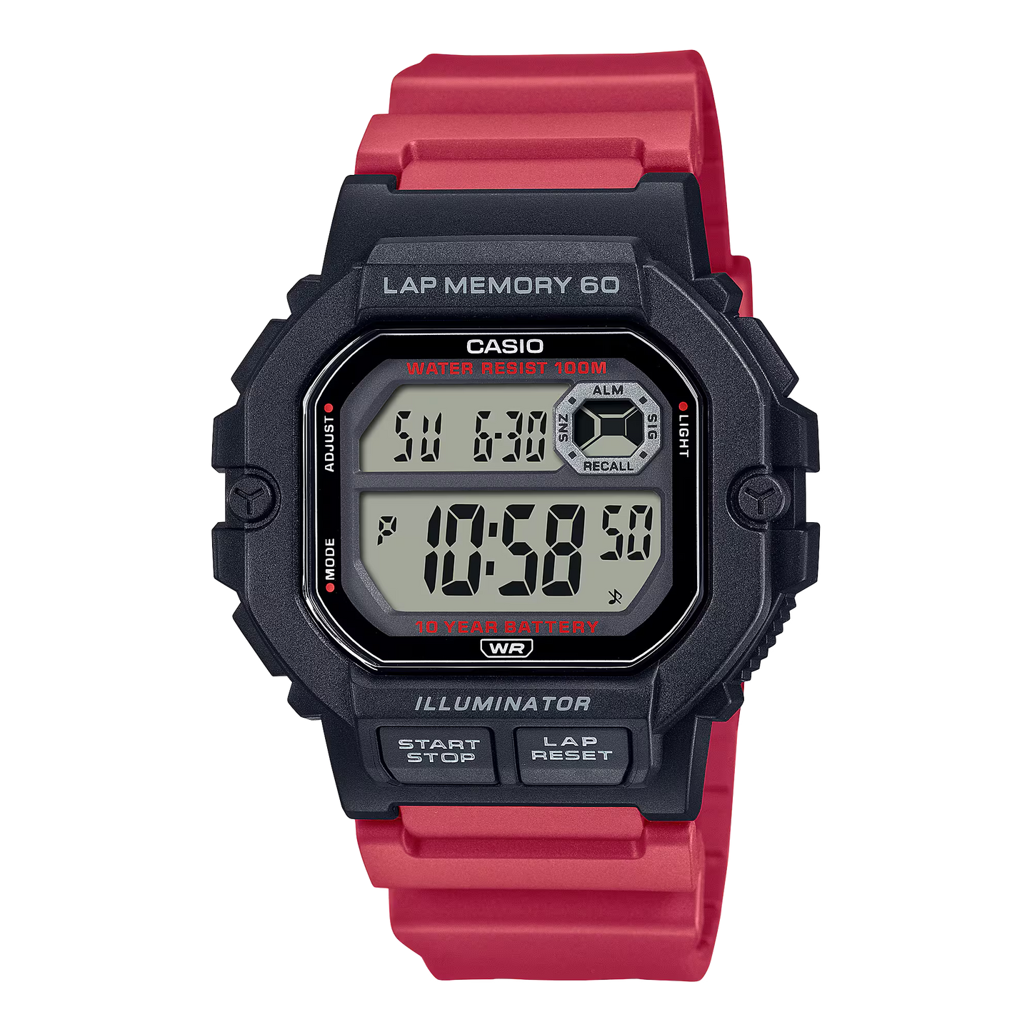 CASIO DIGITAL MENS WATCH WS-1400H-4AVDF