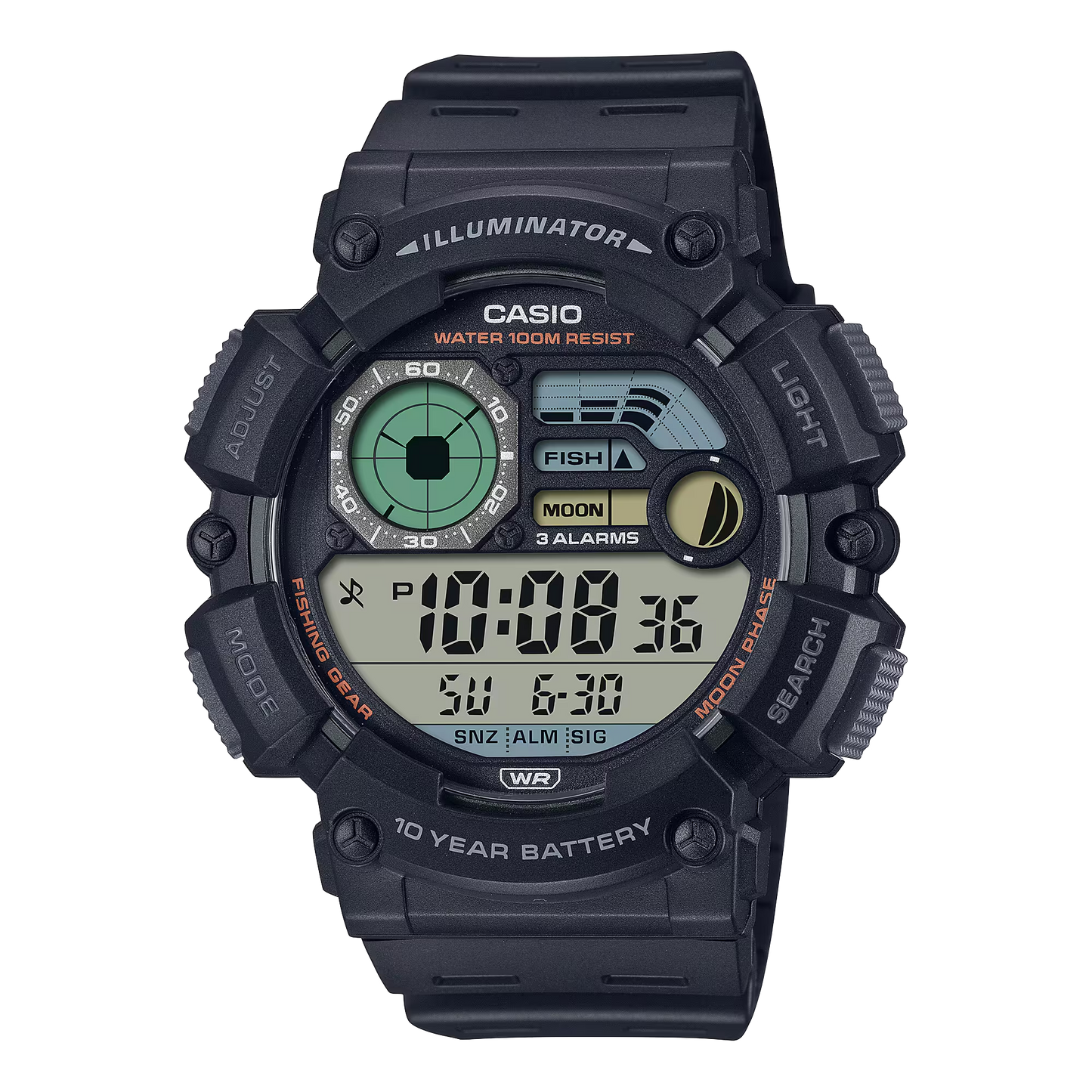 CASIO DIGITAL MENS WATCH WS-1500H-1AVDF