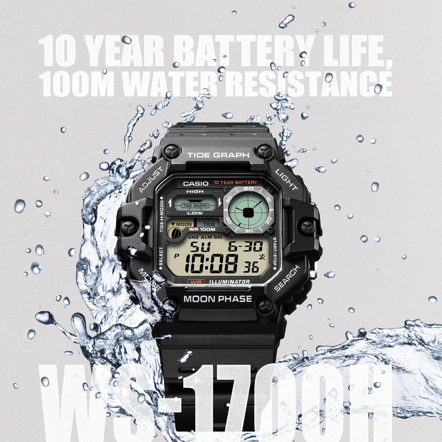 CASIO WS-1700H-1AVDF DIGITAL WATCH