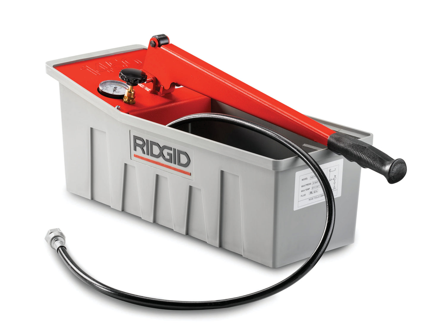 RIDGID Pressure Test Pump, 50 Bar