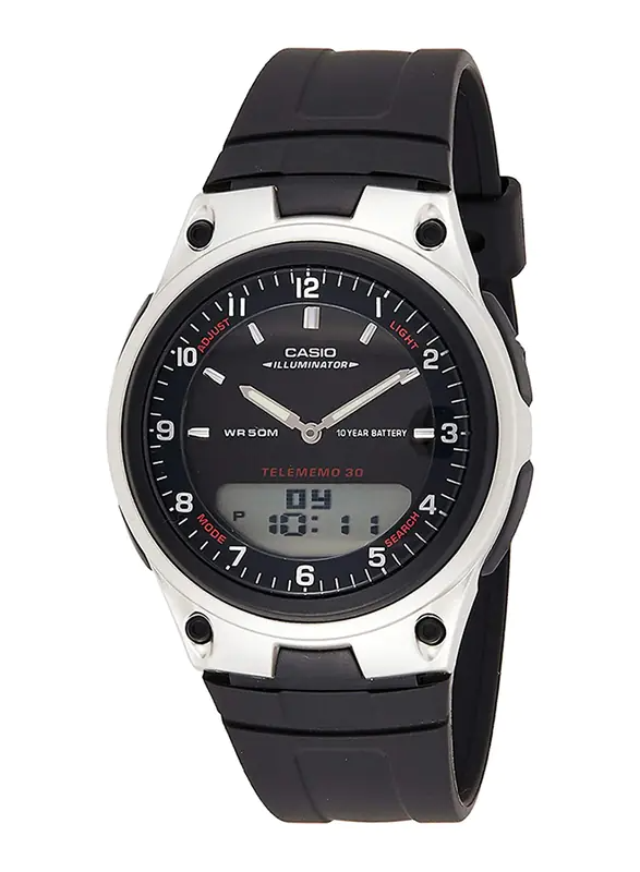 CASIO ANALOG-DIGITAL MENS WATCH AW-80-1AVDF