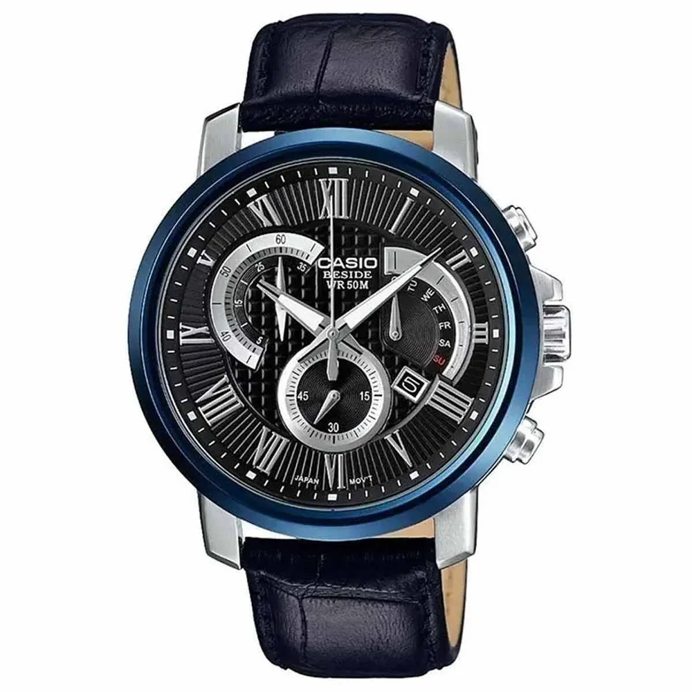 CASIO ANALOG MENS WATCH BEM-520BUL-1AVDF