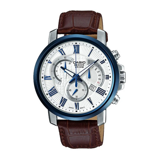 CASIO ANALOG MENS WATCH BEM-520BUL-7A3VDF