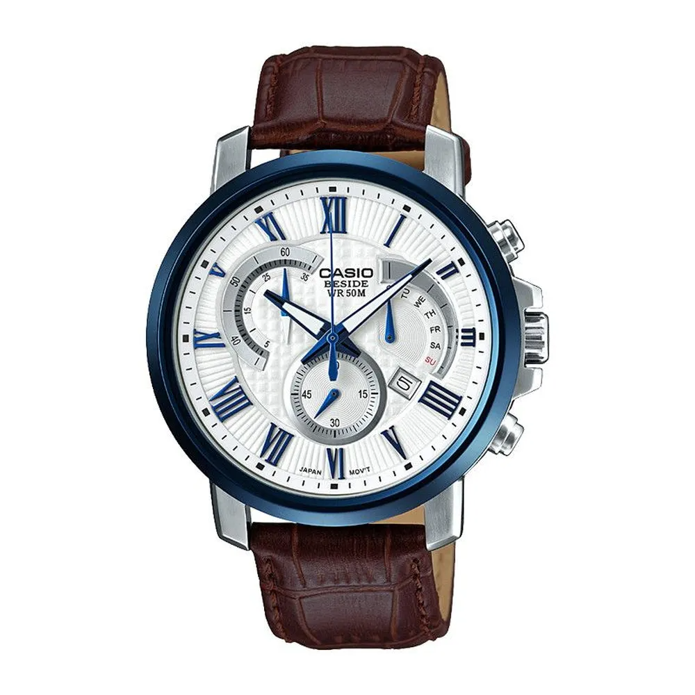 CASIO ANALOG MENS WATCH BEM-520BUL-7A3VDF