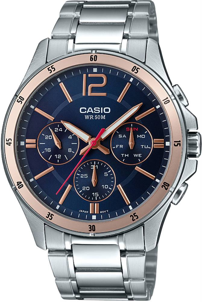 CASIO ANALOG MENS WATCH MTP-1374D-2A2VDF