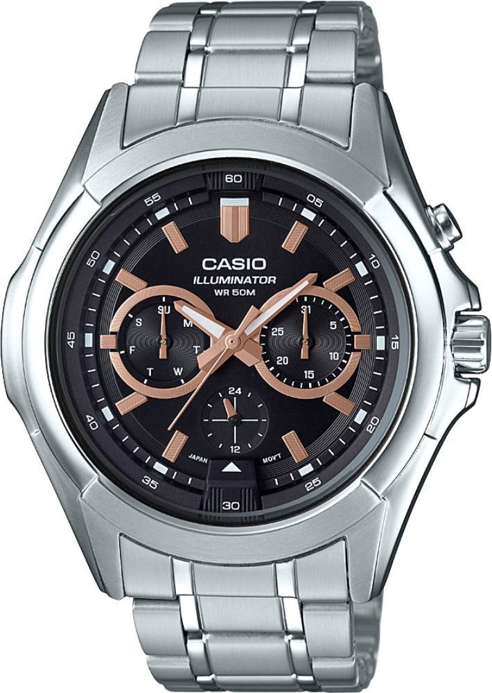 CASIO ANALOG MENS WATCH MTP-E204D-1AVDF