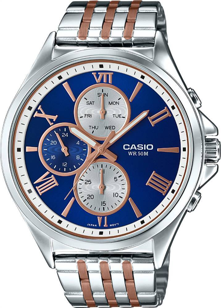 CASIO ANALOG MENS WATCH MTP-E316RG-2AVDF