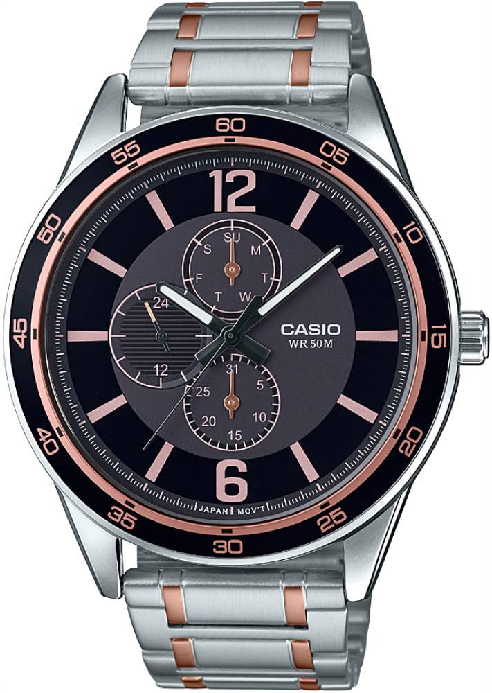 CASIO ANALOG MENS WATCH MTP-E319RG-1BVDF