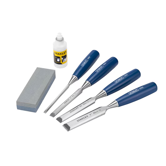 STANLEY® 5002 SERIES WOOD CHISEL (SET OF 4) (6,12,18,25MM)