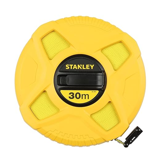 STANLEY Long Tapes Closed Case Fiberglass Blade 30M x 10 mm Metric