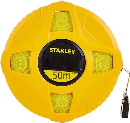 STANLEY Long Tapes Closed Case Fiberglass Blade 50M x 10 mm Metric