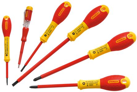 STANLEY FATMAX 6PCS INSULATED SCREWDRIVER SET SLOTTED & POZI