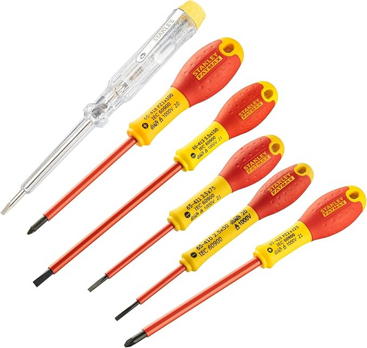 STANLEY FATMAX 6PCS INSULATED SCREWDRIVER SET SLOTTED & POZI