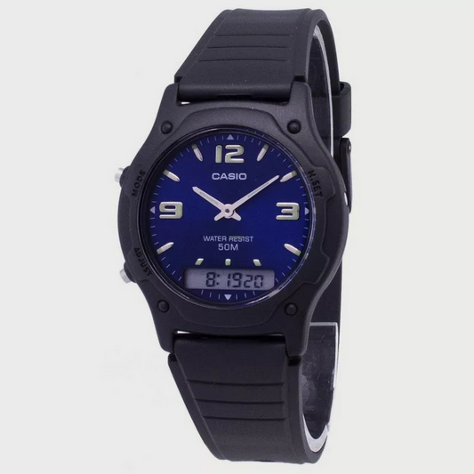 CASIO ANALOG-DIGITAL MENS WATCH AW-49HE-2AVDF