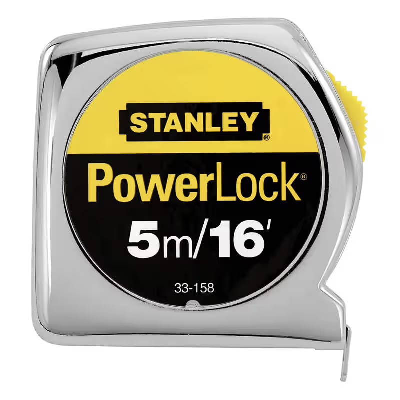 STANLEY POWER LOCK M.TAPE 5M/EX19MM METRIC-IMPERIAL