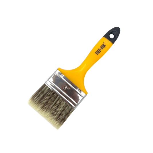 TUF-FIX 3PBBPM PAINT BRUSH – SIZE 3 INCH (75 MM), PLASTIC HANDLE, STAINLESS STEEL FERRULE