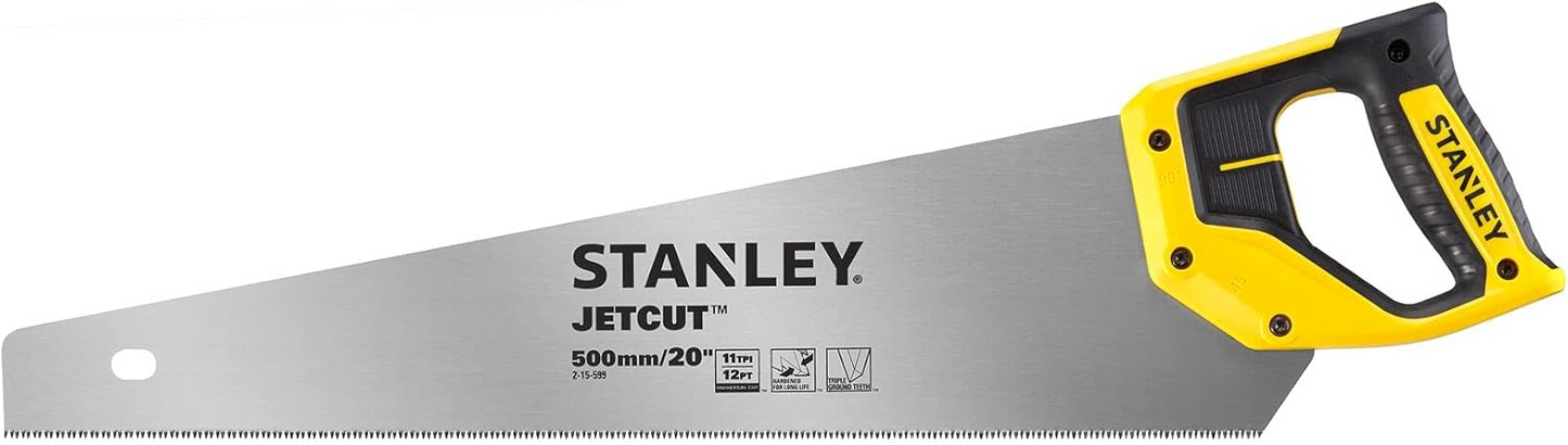STANLEY JET CUT HEAVY DUTY SAW 500mm - 11 teeth/inch