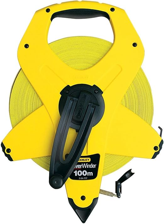 STANLEY Long Tapes Open Case Fiberglass Blade 100M x 10mm Metric