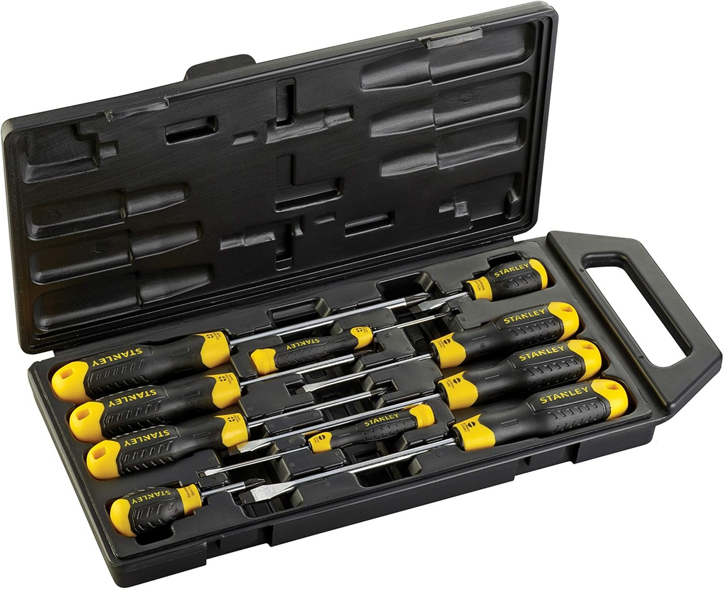 STANLEY CUSHION GRIP™ SLOTTED PHILLIPS SCREWDRIVER SET (10 PC)