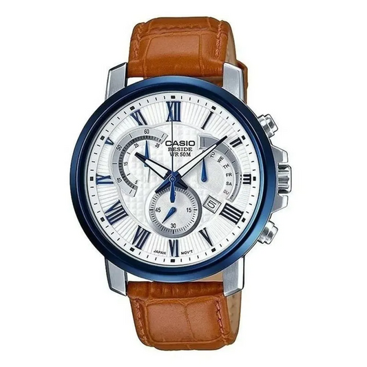 CASIO ANALOG MENS WATCH BEM-520BUL-7A2VDF