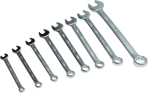 STANLEY SET OF MAXI DRIVE PLUS COMBINATION SPANNERS 8, 10, 11, 13, 14, 15, 17, 22 MM