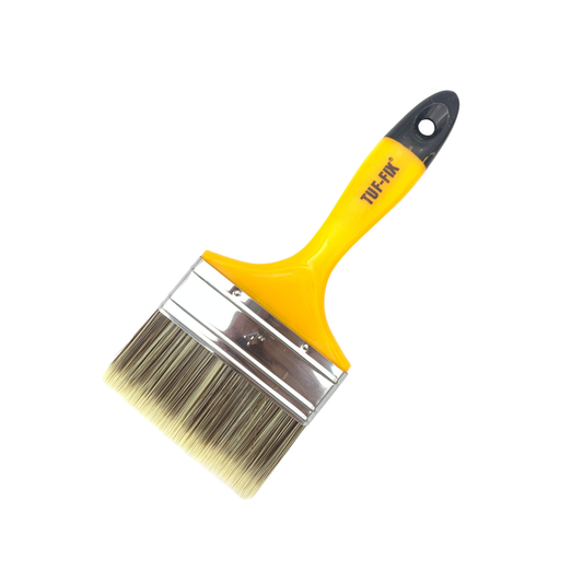 TUF-FIX 4PBBPM PAINT BRUSH – SIZE 4 INCH (100 MM), PLASTIC HANDLE, STAINLESS STEEL FERRULE