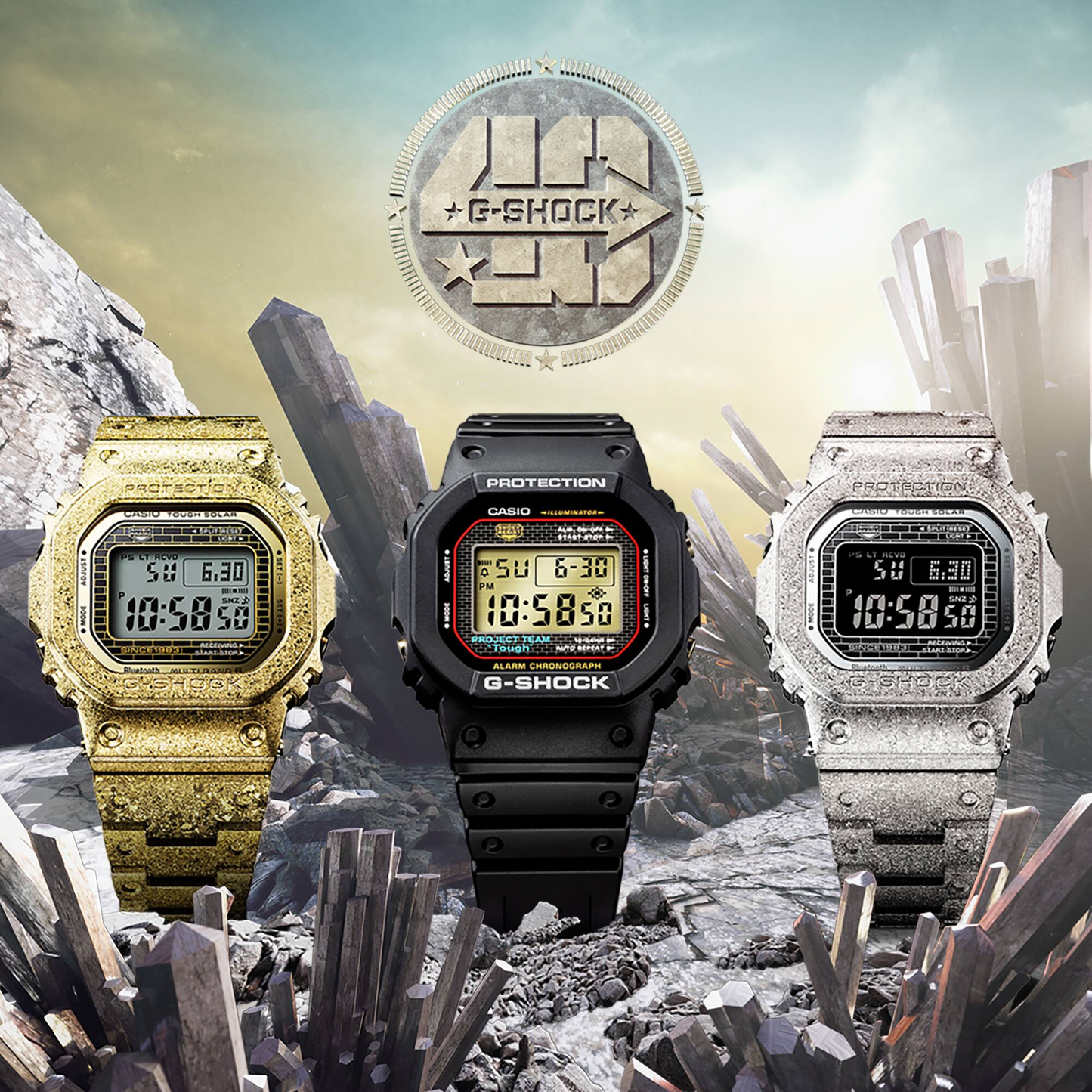 Casio G-Shock GMW-B5000PS-1DR Digital Men's Watch Silver