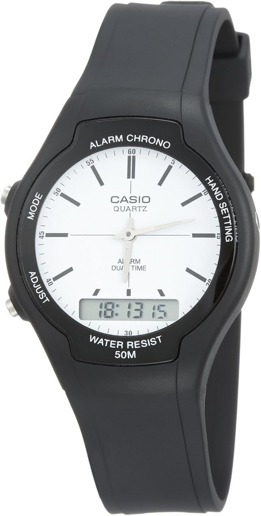 CASIO ANALOG-DIGITAL MENS WATCH AW-90H-7EVDF