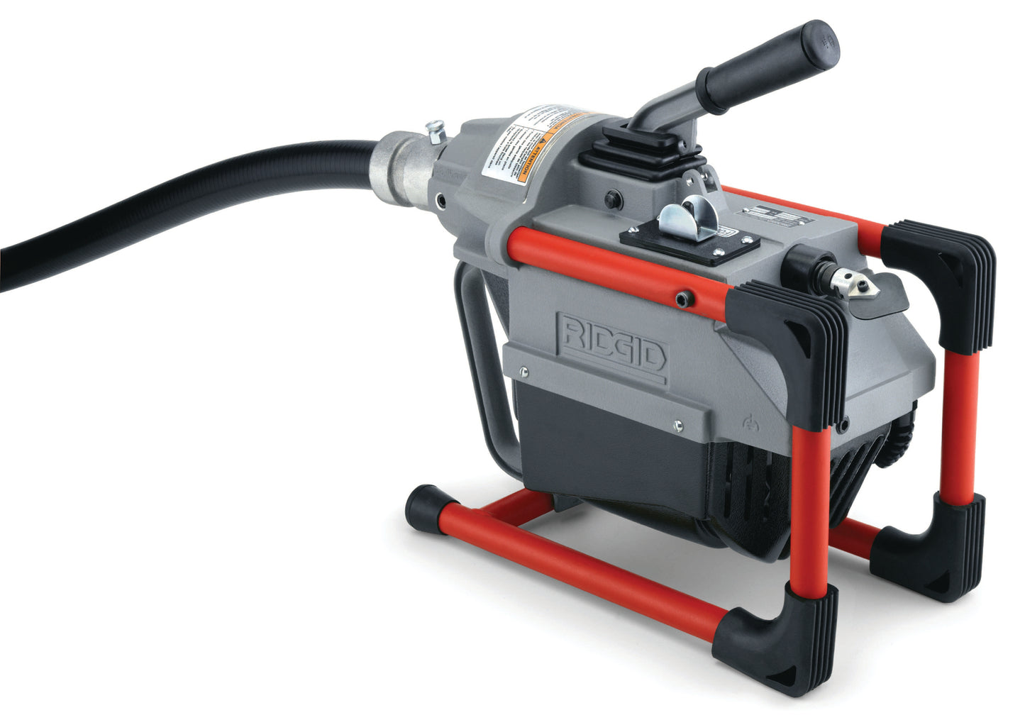 RIDGID Machine with A-1 Operator’s Mitt, A-12 Pin Key, and Rear Guide Hose
