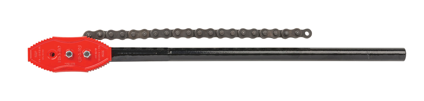 RIDGID Double-End Reversible Chain Tongs, 1/4" (6.35 mm) - 2 1/2" (63.5 mm) Pipe Capacity